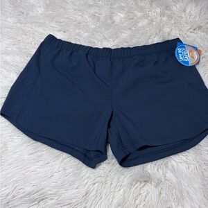 Columbia Tamlam Pull-on Short Womens XL/Ins 4" Navy NEW PFG Outdoor Hiking Fish